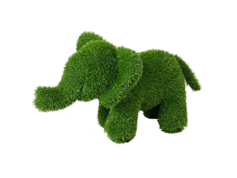 Декоративна фигурка полипропилен Изкуствена трева Слон 30 x 60 x 40 cm NaN –  BB Животни