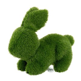 Декоративна фигурка полипропилен Изкуствена трева Заек 30 x 55 x 38 cm