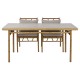 Градински мебели Home ESPRIT Бежов 160 x 90 x 75 cm 83 cm (5 Части) NaN –  BB Комплекти градински мебели