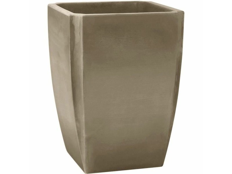 Саксия Ecolux Ø 47 cm Сив Пластмаса Квадратек NaN –  BB Саксии
