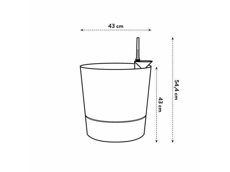 Саксия Elho Пластмаса Кръгъл Модерен NaN –  BB Саксии