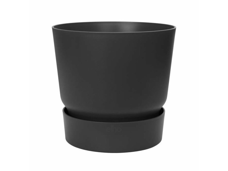 Саксия Elho Черен Пластмаса Кръгъл Модерен Ø 47 cm NaN –  BB Саксии