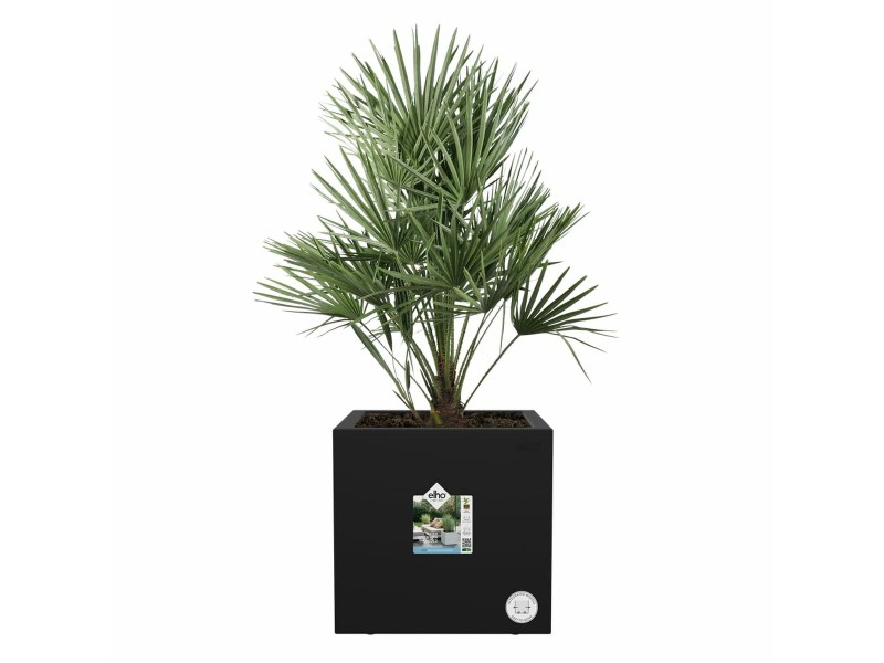 Саксия Elho Черен Ø 29 cm Пластмаса Квадратек Модерен NaN –  BB Саксии