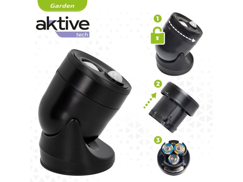 LED светлина със сензор за движение Aktive Пластмаса 10,5 x 12,5 x 13,5 cm (12 броя) NaN –  BB Осветление на пътеката
