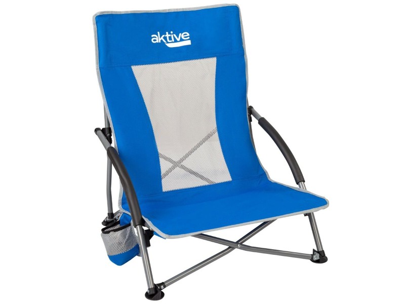 Плажен стол Aktive Син 50 x 67 x 51 cm (4 броя) NaN –  BB Сгъваеми столове