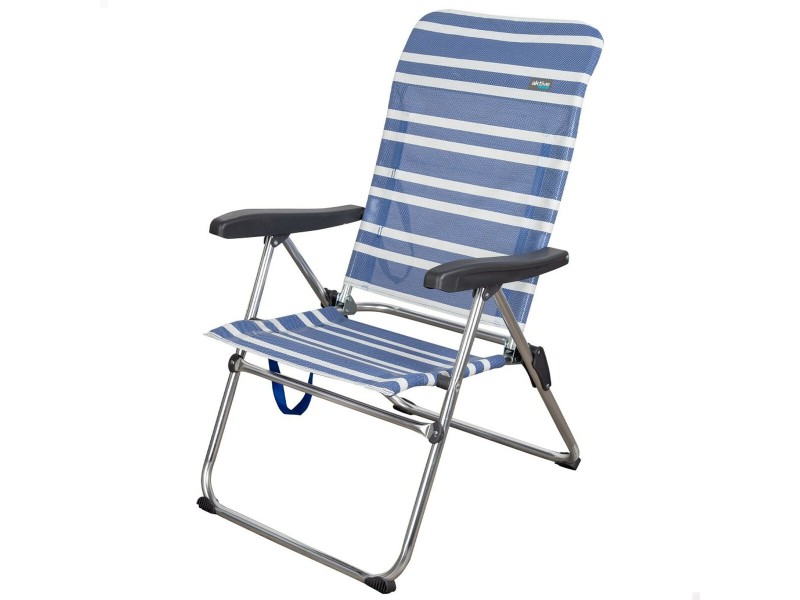 Плажен стол Aktive Mykonos Син 47 x 93 x 63 cm (4 броя) NaN –  BB Сгъваеми столове