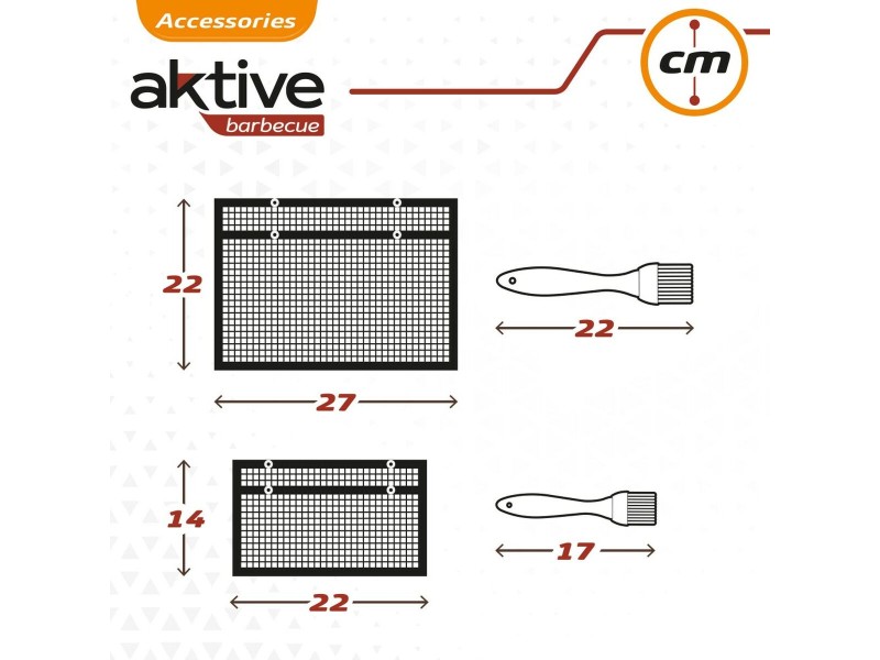 Портативно барбекю Aktive Силикон Пластмаса 27 x 24,5 x 0,4 cm NaN –  BB Преносими барбекюта