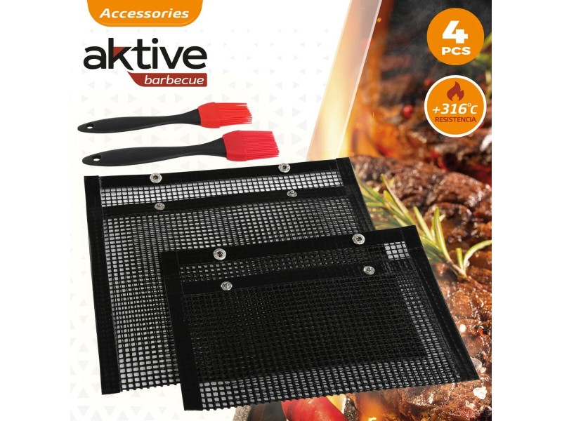 Портативно барбекю Aktive Силикон Пластмаса 27 x 24,5 x 0,4 cm NaN –  BB Преносими барбекюта