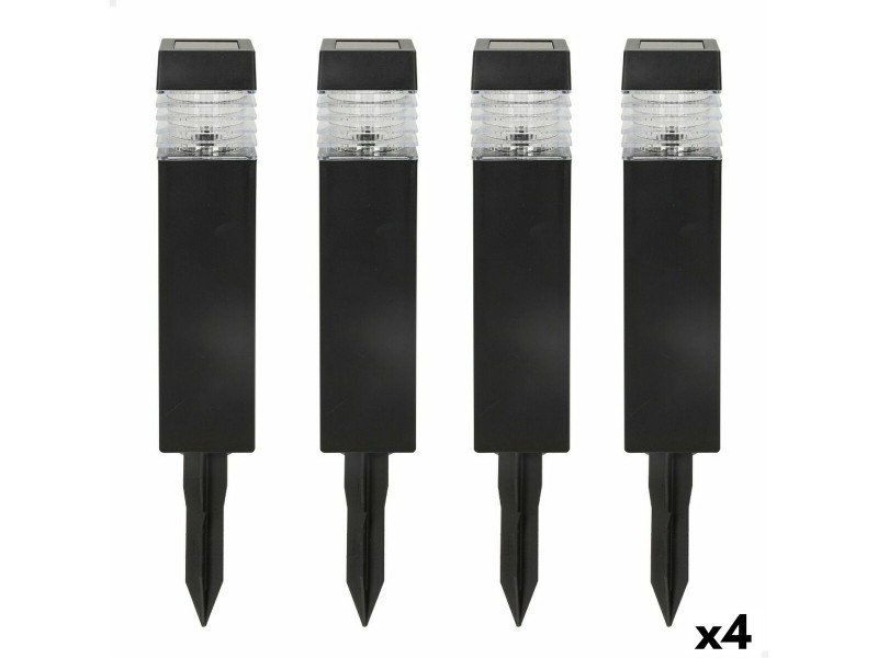 Комплект слънчеви градински колове Aktive 4 Части Пластмаса 6 x 39,5 x 6 cm (4 броя) NaN –  BB Осветление на пътеката