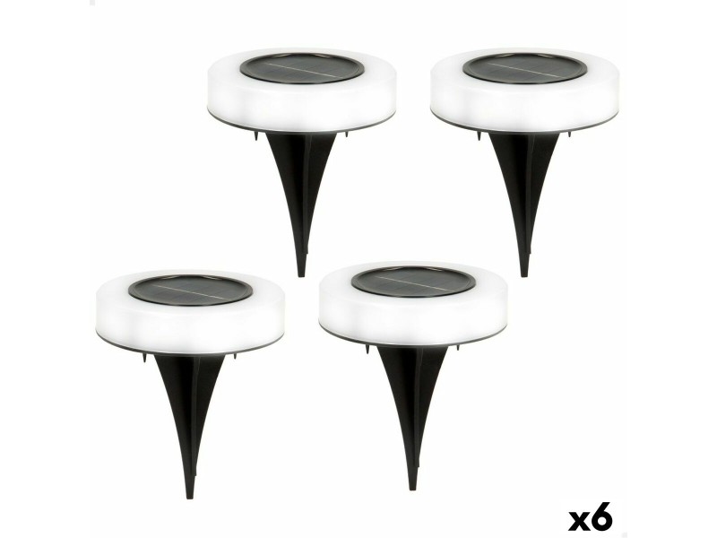 Комплект слънчеви градински колове Aktive 4 Части ABS 10,5 x 12,5 x 10,5 cm (6 броя) NaN –  BB Осветление на пътеката