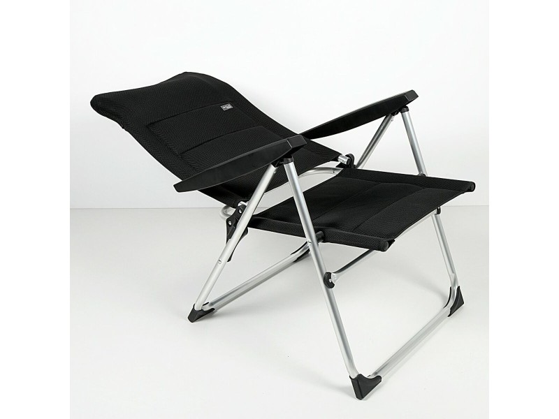Плажен стол Aktive Deluxe Сгъваем Черен 49 x 105 x 59 cm (2 броя) NaN –  BB Сгъваеми столове
