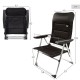 Плажен стол Aktive Deluxe Сгъваем Черен 49 x 105 x 59 cm (2 броя) NaN –  BB Сгъваеми столове