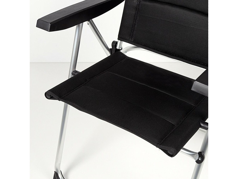 Плажен стол Aktive Deluxe Сгъваем Черен 49 x 105 x 59 cm (2 броя) NaN –  BB Сгъваеми столове