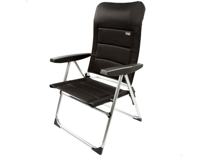 Плажен стол Aktive Deluxe Сгъваем Черен 49 x 105 x 59 cm (2 броя) NaN –  BB Сгъваеми столове