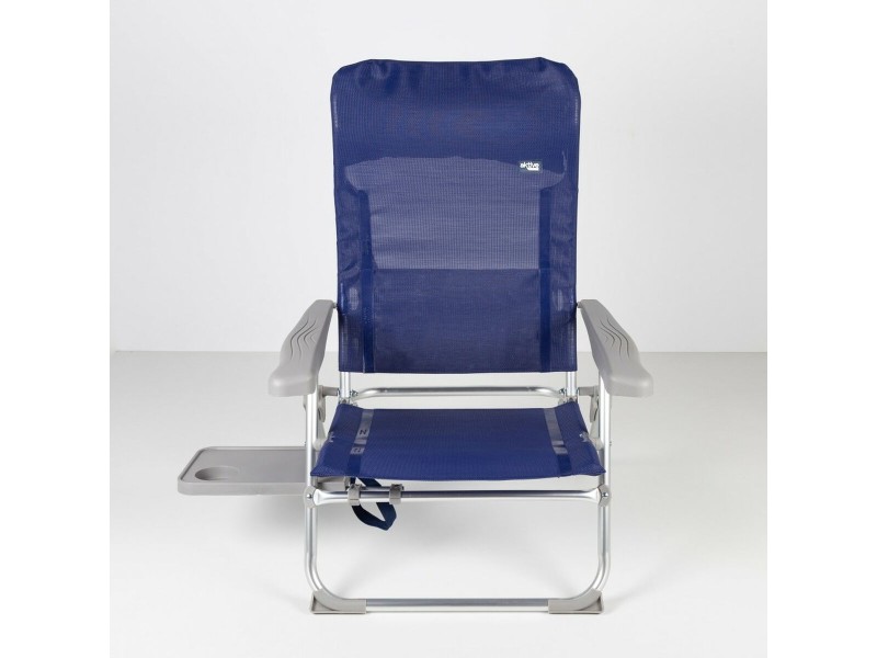 Плажен стол Aktive Slim Сгъваем Морско син 47 x 89 x 57 cm (2 броя) NaN –  BB Сгъваеми столове