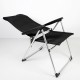 Плажен стол Aktive Deluxe Сгъваем Черен 49 x 123 x 67 cm (2 броя) NaN –  BB Сгъваеми столове