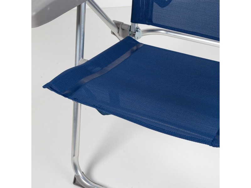 Плажен стол Aktive Slim Сгъваем Морско син 47 x 107 x 66 cm (4 броя) NaN –  BB Сгъваеми столове