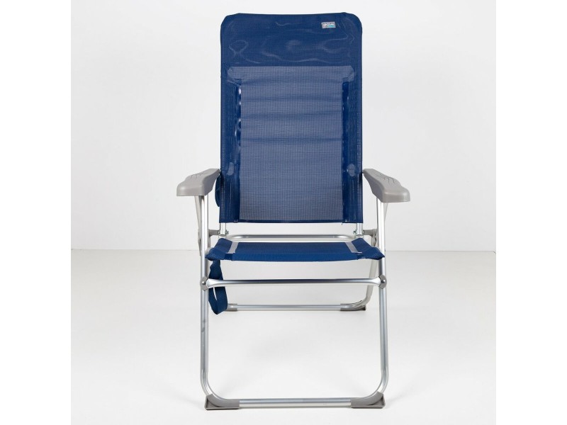 Плажен стол Aktive Slim Сгъваем Морско син 47 x 107 x 66 cm (4 броя) NaN –  BB Сгъваеми столове