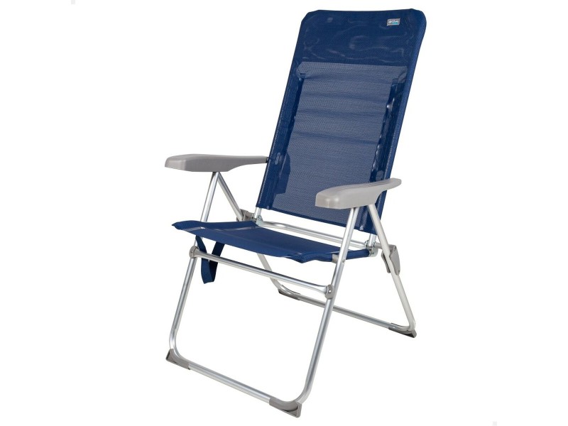 Плажен стол Aktive Slim Сгъваем Морско син 47 x 107 x 66 cm (4 броя) NaN –  BB Сгъваеми столове
