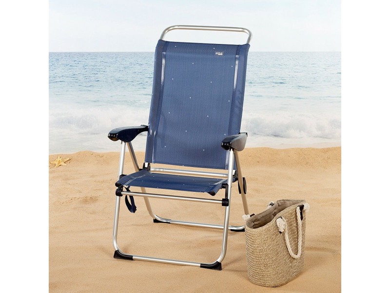Плажен стол Aktive Морско син 47 x 108 x 59 cm (2 броя) NaN –  BB Сгъваеми столове
