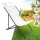 Полулегнал шезлонг Aktive Бял 53 x 87 x 78 cm (4 броя) NaN –  BB Шезлонги