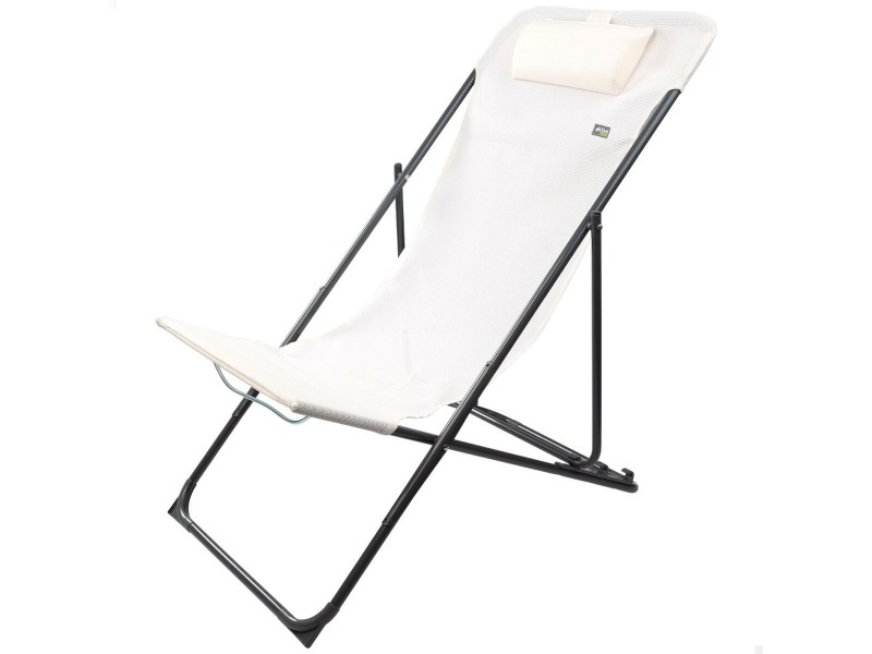 Полулегнал шезлонг Aktive Бял 53 x 87 x 78 cm (4 броя) NaN –  BB Шезлонги