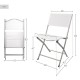 подплатен къмпинг стол Aktive Бял 46 x 81 x 55 cm (4 броя) NaN –  BB Сгъваеми столове