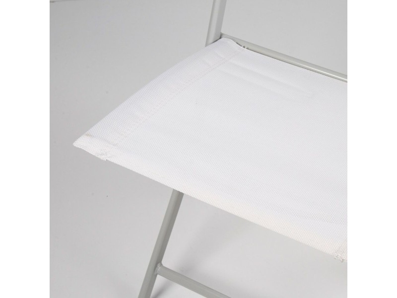 подплатен къмпинг стол Aktive Бял 46 x 81 x 55 cm (4 броя) NaN –  BB Сгъваеми столове