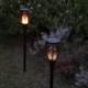 Комплект слънчеви градински фенери Lumi Garden Maity Sun Mini Черен Пластмаса 70 cm (2 броя) NaN –  BB Осветление на пътеката