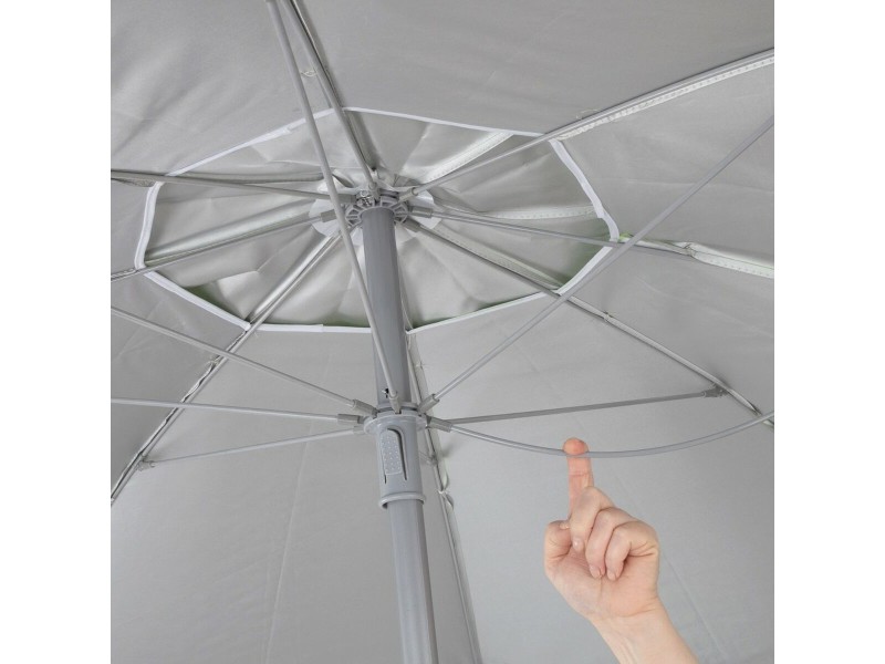 Чадър Aktive Корал Ø 200 cm 200 x 200 x 200 cm 200 x 198 x 200 cm UV50 (6 броя) NaN –  BB Чадъри