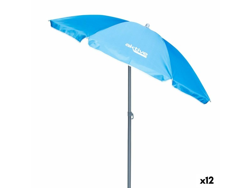 Чадър Aktive Син Ø 180 cm 180 x 187,5 x 180 cm 180 x 190 x 180 cm UV50 (12 броя) NaN –  BB Чадъри