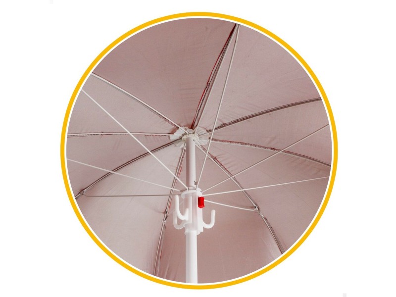 Чадър Aktive Ø 220 cm 220 x 209 x 220 cm UV50 (6 броя) NaN –  BB Чадъри