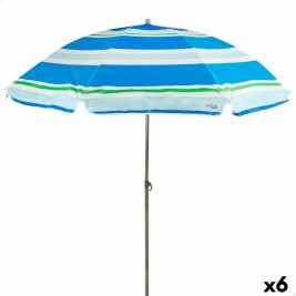 Чадър Aktive Син Червен Ø 200 cm 200 x 196 x 200 cm UV50 (6 броя)