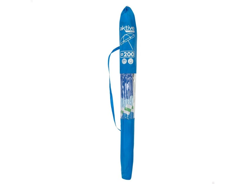 Чадър Aktive Син Червен Ø 200 cm 200 x 196 x 200 cm UV50 (6 броя) NaN –  BB Чадъри