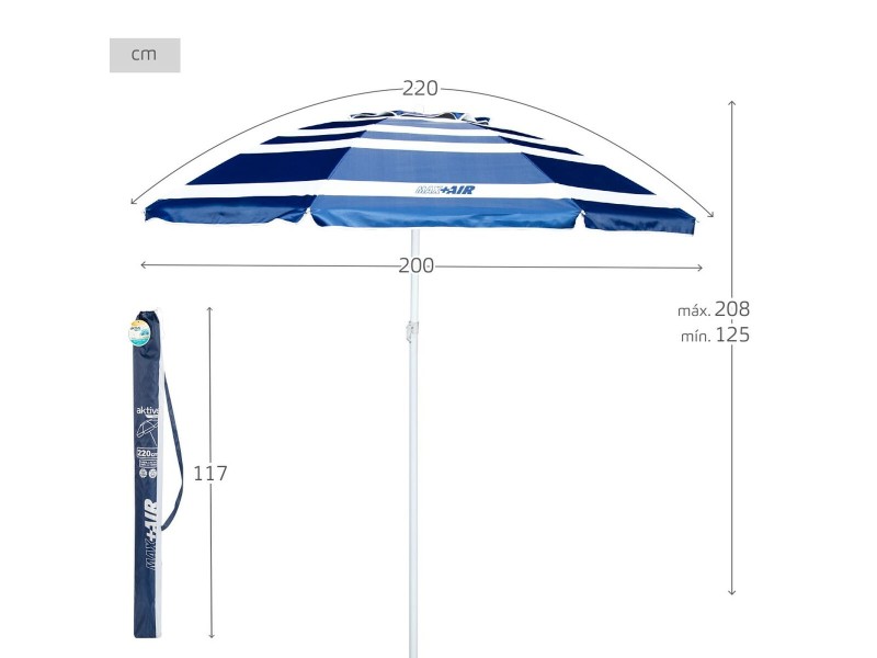 Päikesevari Aktive UV50 Ø 220 cm полиестер Алуминий 220 x 214,5 x 220 cm (6 броя) NaN от | techMAG.bg Päikesevari Aktive UV50 Ø 220 cm полиестер Алуминий 220 x 214,5 x 220 cm (6 броя) NaN – BB Чадъри