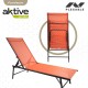 Полулегнал шезлонг Aktive Оранжев 180 x 35 x 49 cm (2 броя) NaN –  BB Шезлонги