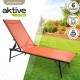 Полулегнал шезлонг Aktive Оранжев 180 x 35 x 49 cm (2 броя) NaN –  BB Шезлонги