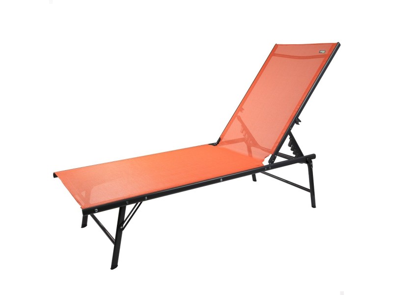 Полулегнал шезлонг Aktive Оранжев 180 x 35 x 49 cm (2 броя) NaN –  BB Шезлонги