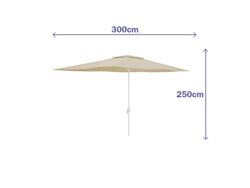 Päikesevari Marbueno Бежов полиестер Стомана 200 x 300 cm NaN –  BB Чадъри