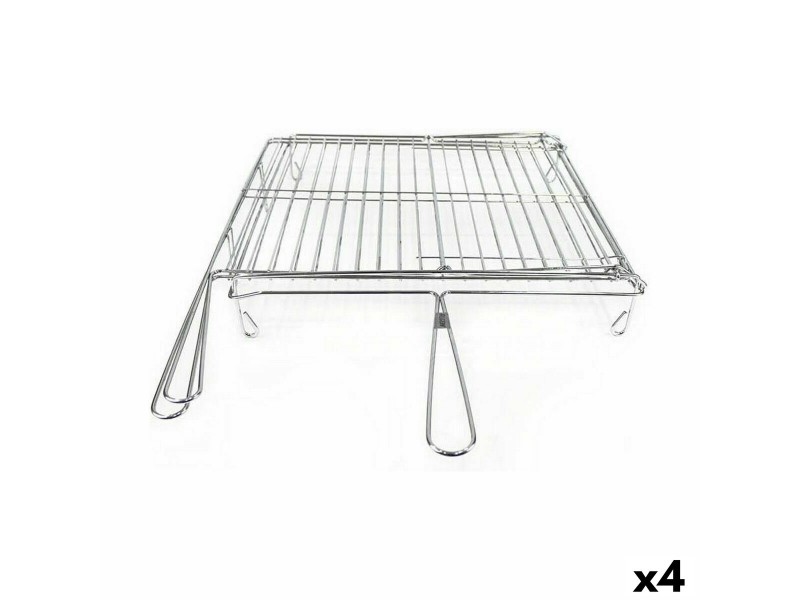 Скара Algon Хромирано Въртящ се Сребрист 45 x 50 x 9 cm (4 броя) NaN –  BB Скари