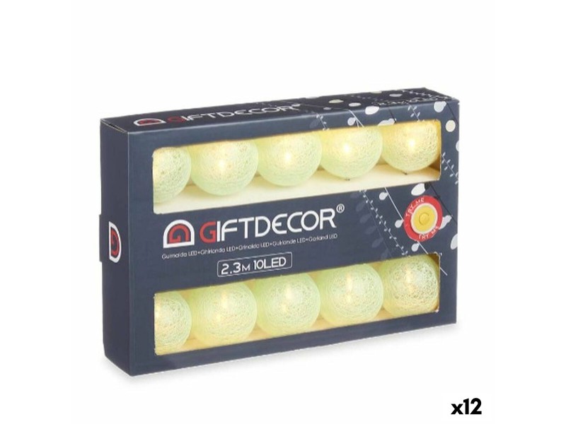 Гирлянда от LED Светлини Gift Decor BL-005 BL-005 Зелен 2,3 m 31 x 20 x 6,5 cm Pall (12 броя) NaN –  BB Гирлянди за външно осветление