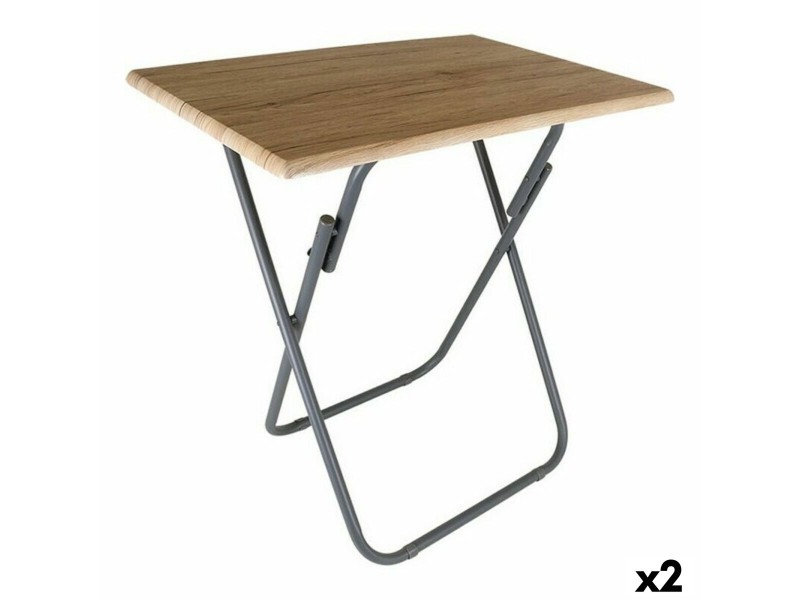 Сгъваема масичка Confortime Дървен 73 x 52 x 75 cm (2 броя) NaN –  BB Спомагателни маси