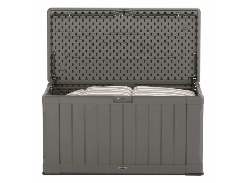 Градински съндък за съхранение Lifetime Кафяв 440 L Пластмаса 127 x 64 x 67 cm NaN –  BB Градински сандъци