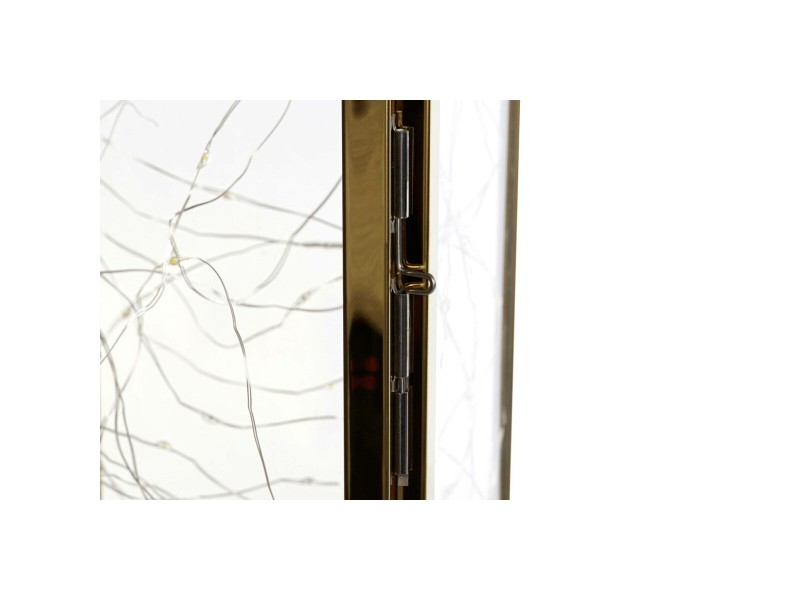 Latern DKD Home Decor Златен Неръждаема стомана 15 x 14 x 36 cm NaN –  BB Улични лампи