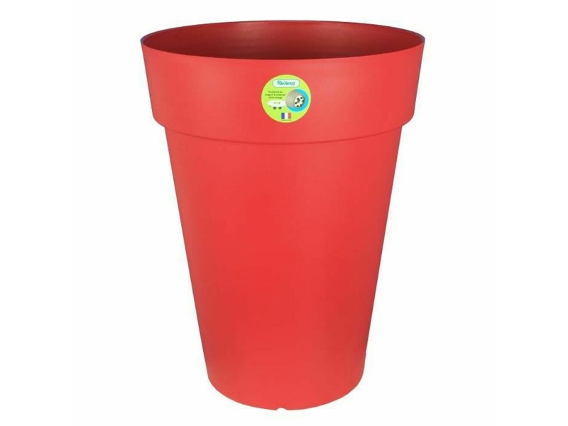 Саксия Riviera Червен Пластмаса Кръгъл Ø 50 cm Ø 50 x 66 cm NaN –  BB Саксии