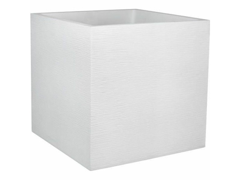 Саксия EDA Бял Пластмаса 49,5 x 49,5 x 49,5 cm NaN –  BB Саксии