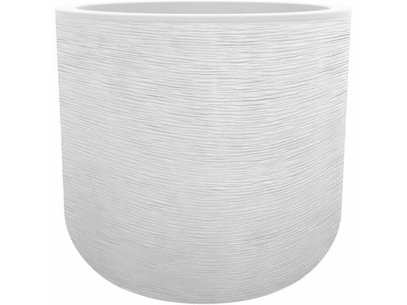 Саксия EDA Бял Пластмаса Кръгъл Ø 40 cm NaN –  BB Саксии