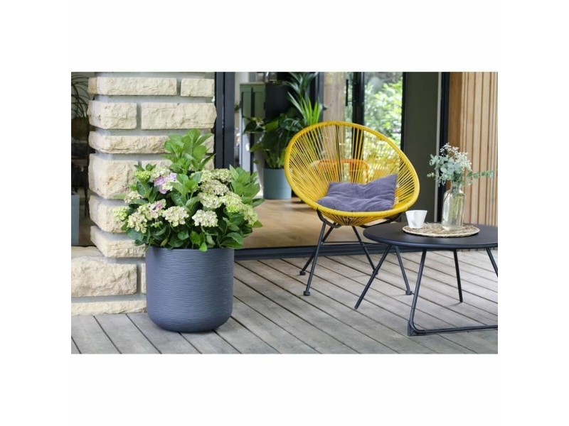 Саксия EDA Сив Пластмаса Кръгъл Ø 40 cm NaN –  BB Саксии