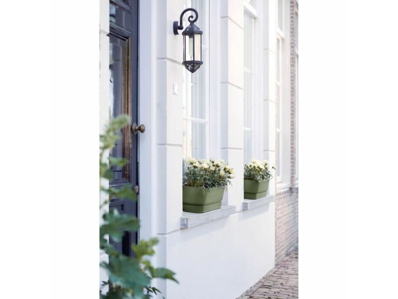 Саксия Elho   50 cm Черен Пластмаса NaN –  BB Саксии за прозорци