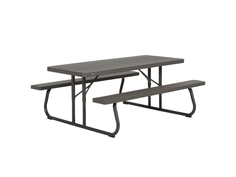 Сгъваема масичка Lifetime Дървен Кафяв Пикник Стомана Пластмаса 183 x 74 x 145 cm NaN –  BB Маси за пикник